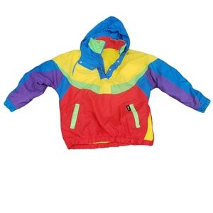 Vintage ISPO Reversible colour block pullover